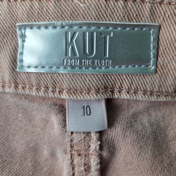 Kut From The Kloth Womens Pattie High Rise Straight Leg Jeans Size 10 Blush - Picture 3 of 6